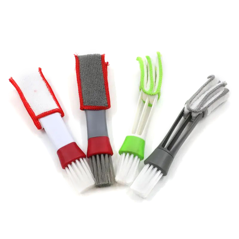 Cepillo de ventilación portátil de doble extremo para automóvil para limpiapolvo de computadora, persianas con aire acondicionado para ventanas