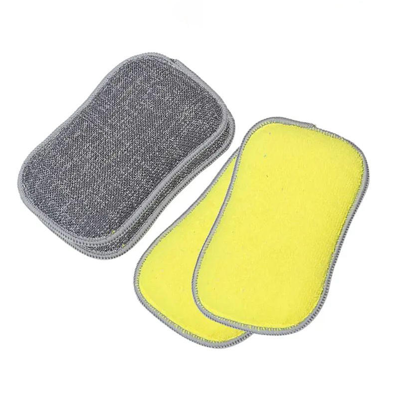 Almohadillas de esponja de limpieza de microfibra profesional para fregar y limpiar con toallita